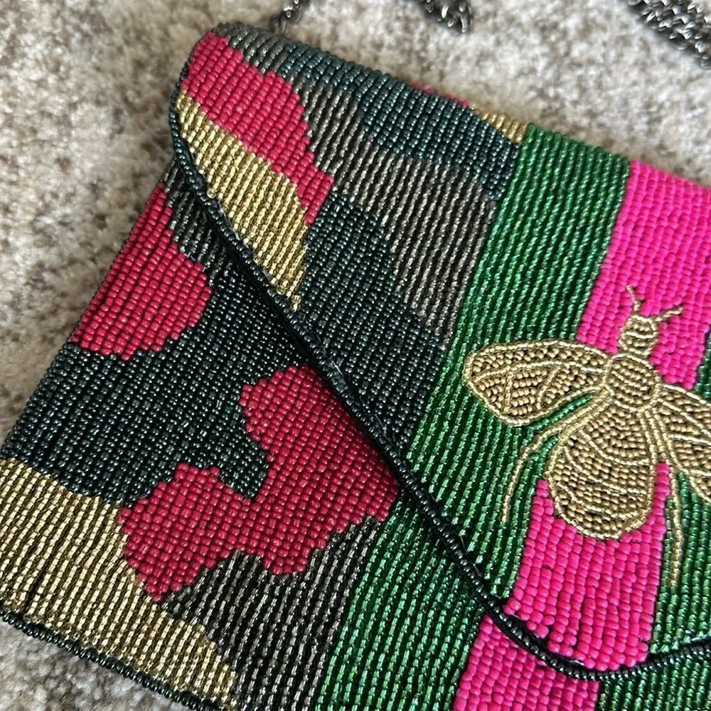 LA CHIC Designs Beaded Bag